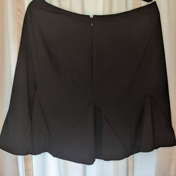 Gap fluted black mini skirt US L tall - Picture 1 of 1